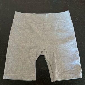 Gray Free People biker shorts